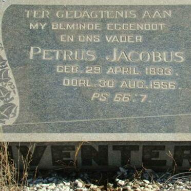 VENTER Petrus Jacobus 1893-1956