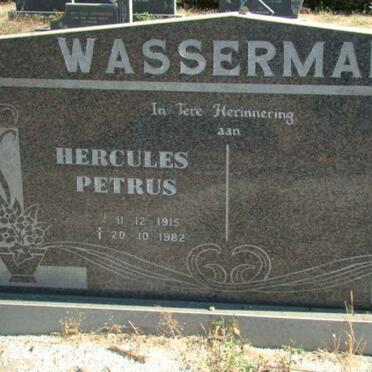 WASSERMAN Hercules Petrus 1915-1982