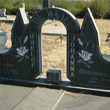 WAAL Roelof Jacobus, de 1929-1983 &amp; Johanna Wilhelmina Albertha 1941-