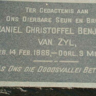 ZYL Daniel Christoffel Benjamin, van 1886-1949