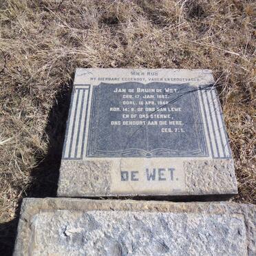 WET Jan de Bruin, de 188?-1949