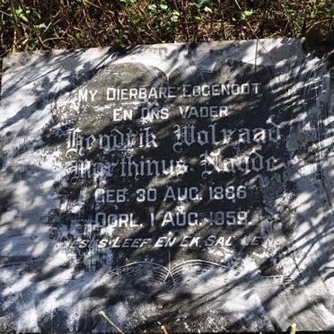 NAUDE Hendrik Wolraad Marthinus 1886-1959