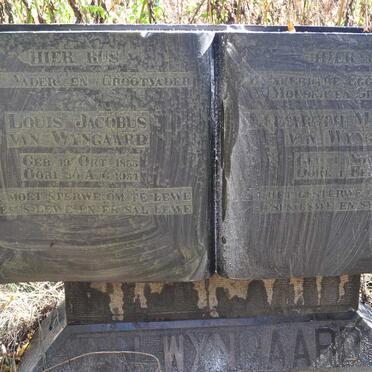 WYNGAARD Louis Jacobus, van 1855-1951 &amp; Elisabeth Magdalena 1867-1952