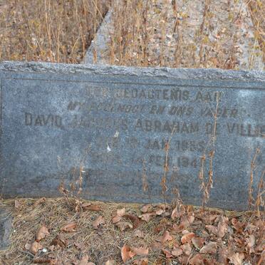 VILLIERS David Jacobus Abraham, de 1855-1942