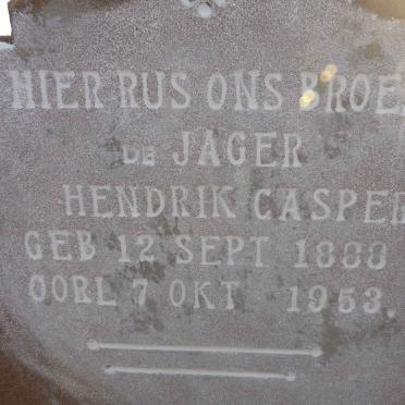 JAGER Hendrik Caspert, de 1888-1953