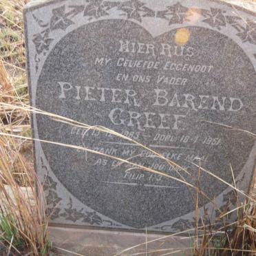 GREEF Pieter Barend 1883-1951