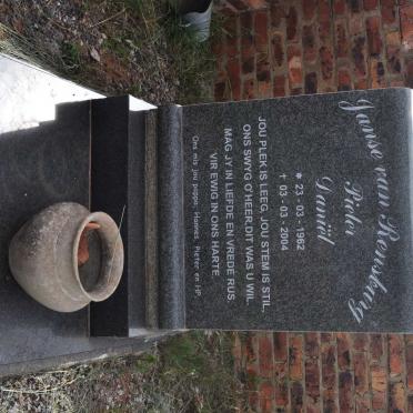 RENSBURG Pieter Daniël, Janse van 1962-2004