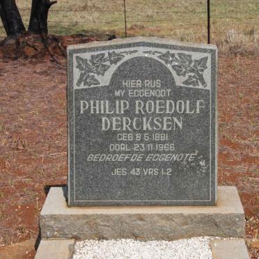 DERCKSEN Philip Roedolf 1881-1966