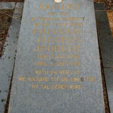 JOUBERT Frederik Jacobus 1895-1951