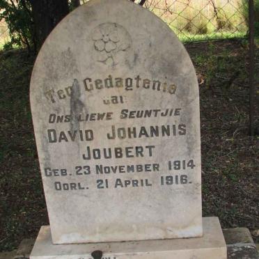 JOUBERT David Johannis 1914-1916 
