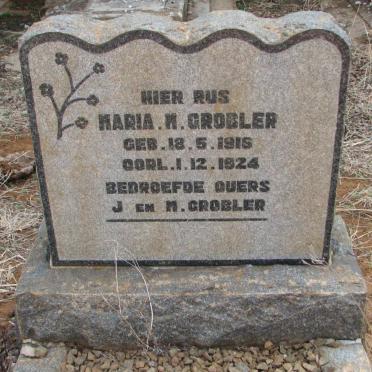 GROBLER Maria M. 1916-1924
