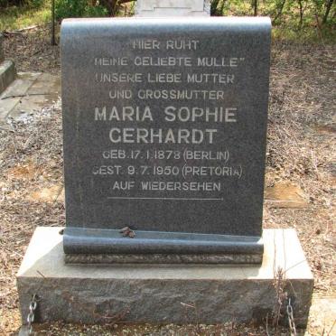 GERHARDT Maria Sophie 1878-1950