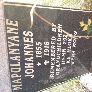 MAPULANYANE Johannes 1855-1916