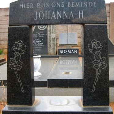 BOSMAN Johanna H. 1928-1930