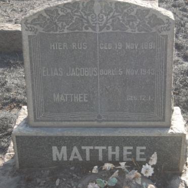 MATTHEE Elias Jacobus 1881-1943