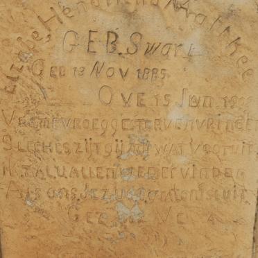 MATTHEE Elzabe Hendriena nee SWART 1885-1902