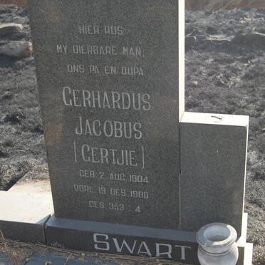 SWART Gerhardus Jacobus 1904-1980