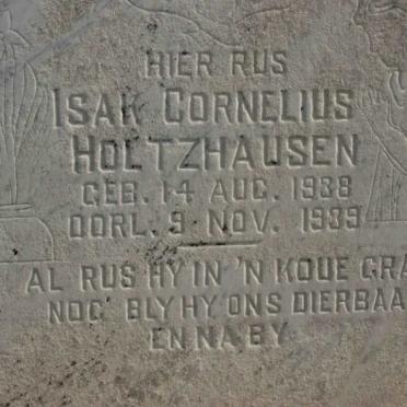 HOLTZHAUSEN Isak Cornelius 1938-1939