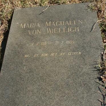 WIELLIGH Willem Izak v.H., von 1900-1966 & Maria Magdalena 1911-1995
