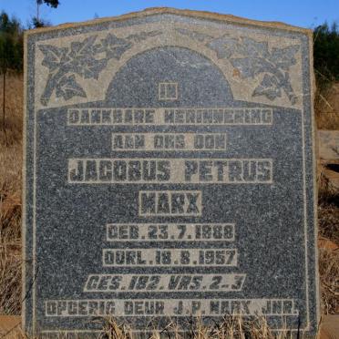 MARX Jacobus Petrus 1888-1957