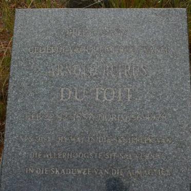 TOIT Arnold Petrus, du 1887-1978