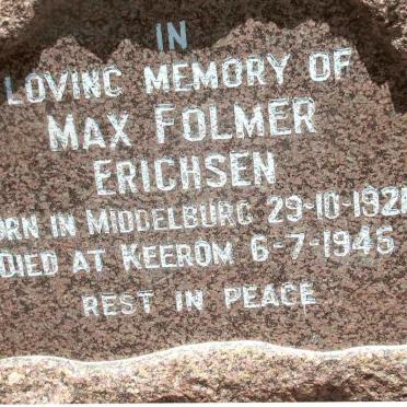 ERICHSEN Max Folmer 1921-1945