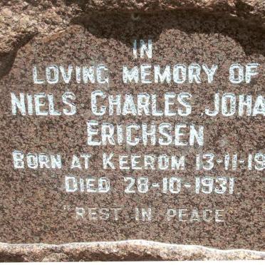 ERICHSEN Niels Charles Johan 1912-1931