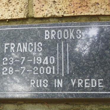 BROOKS Francis 1940-2001