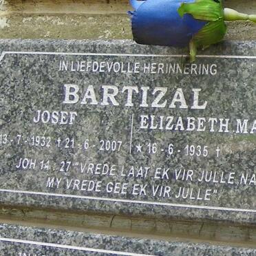BARTIZAL Josef 1932-2007 &amp; Elizabeth Maria 1935-
