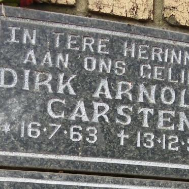 CARSTENS Dirk Arnoldus 1963-1998