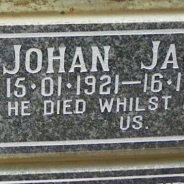 JACOBS Johan 1921-1996