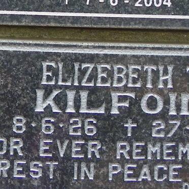 KILFOIL Elizebeth T. 1926-1998