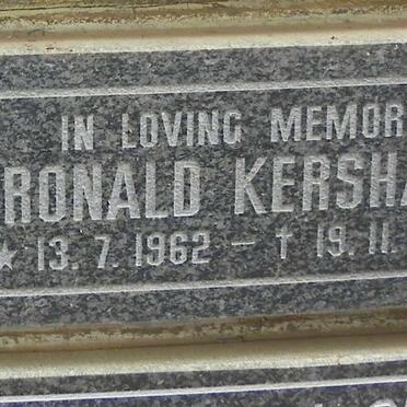 KERSHAW Ronald 1962-1995