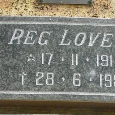 LOVETT Reg 1917-1986