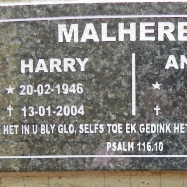 MALHERBE Harry 1946-2004 &amp; Annette