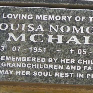 MCHALL Louisa Nomonde 1951-2011