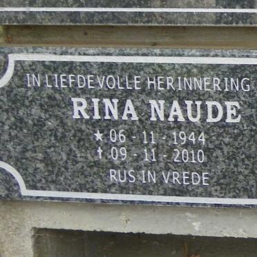 NAUDE Rina 1944-2010