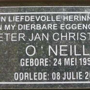 O'NEILL Pieter Jan Christoffel 1955-2008
