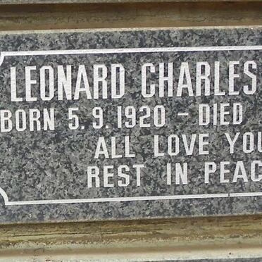 OLSEN Leonard Charles 1920-