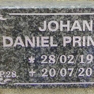 PRINSLOO Johann Daniel 1983-2015