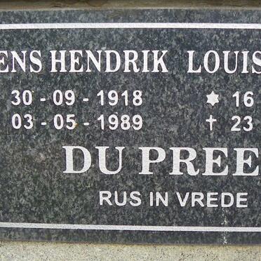 PREEZ Erens Hendrik, du 1918-1989 &amp; A.S.M. 1932-2006