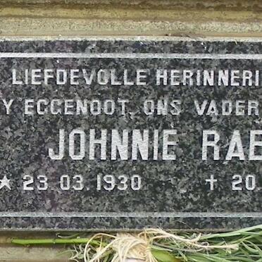 RABIE Johnnie 1930-1992