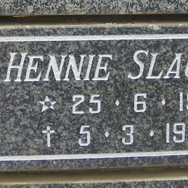 SLAGHUIS Hennie 1908-1991