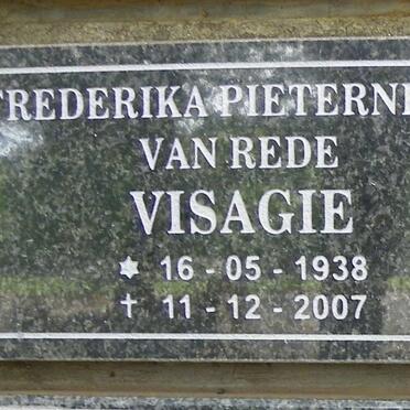 VISAGIE Frederika Pieternella Van Rede 1938-2007