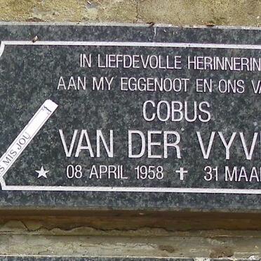 VYVER Cobus, van der 1958-1999