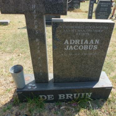 BRUIN Adriaan Jacobus, de 1934-200?