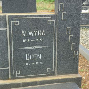 BEER Coen, de 1916-1978 &amp; Alwyna 1918-1973
