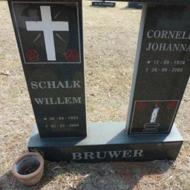 BRUWER Schalk Willem 1922-2004 &amp; Cornelia Johanna 1924-2005