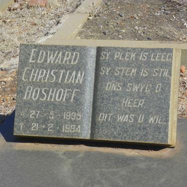 BOSHOFF Edward Christian 1935-1984