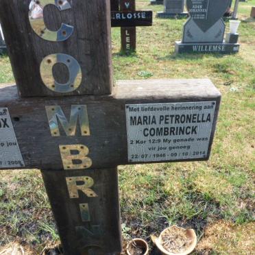 COMBRINCK Hannes le Roux 1947–2008 & Maria Petronella 1946–2014 #3